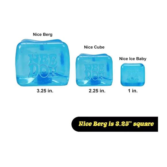 🔥NeeDoh Nice Berg Squishy Swirl Cube Blue BNWT🔥 - Picture 5 of 5